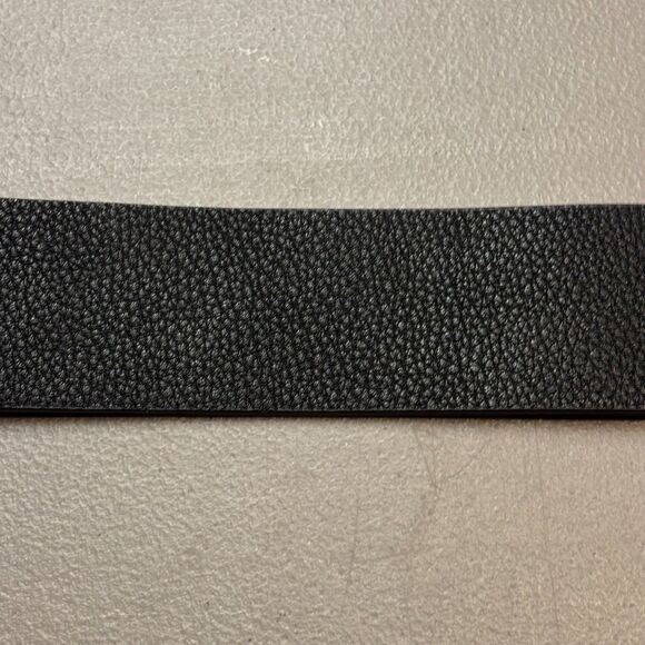 B-Low The Belt black vegan leather statement belt with gold ring buckle main image 6